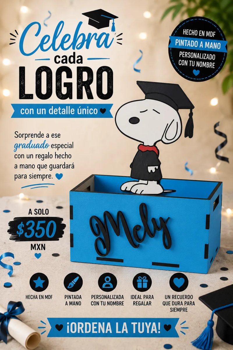 Canasta para regalo de graduación