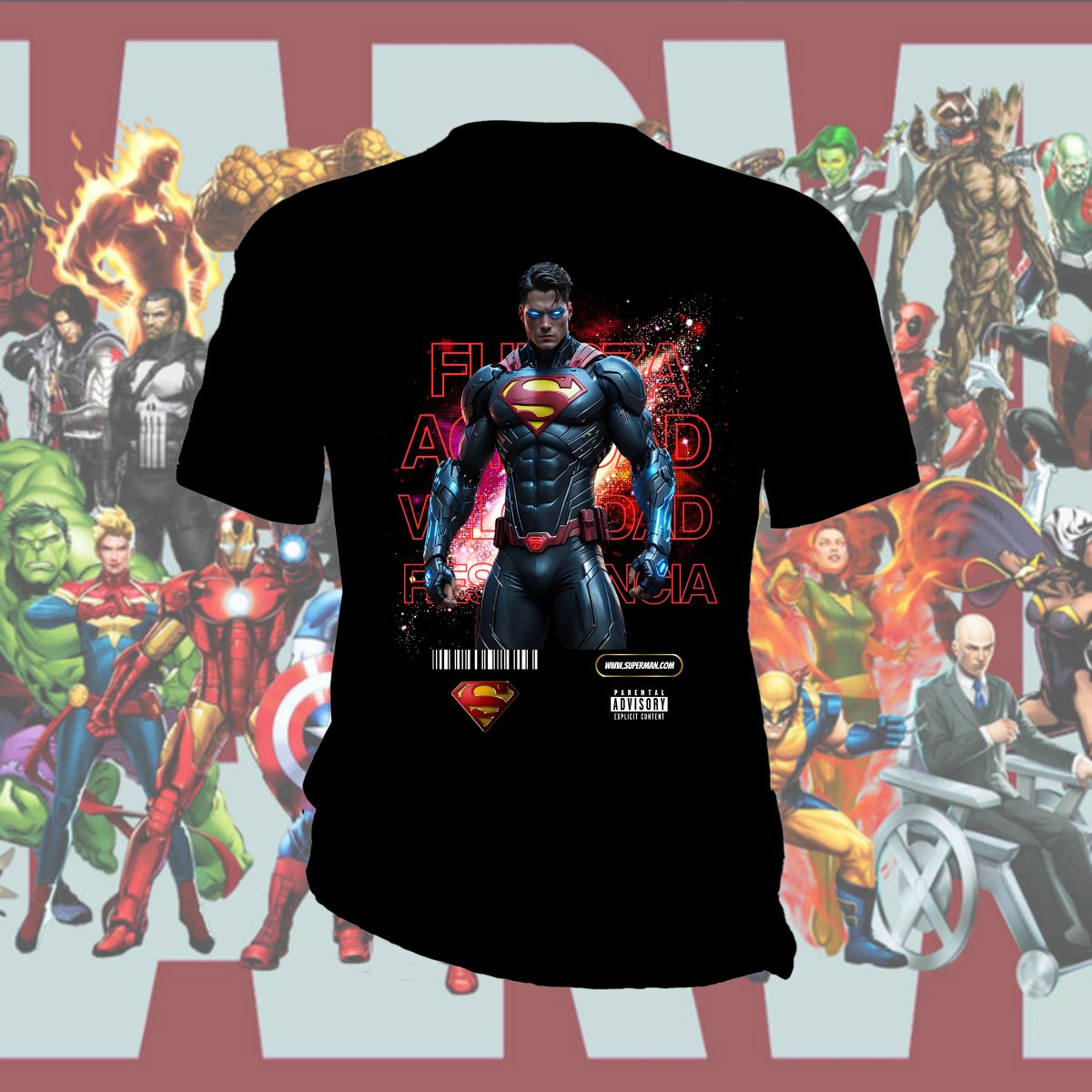 Playeras Marvel Super Heroes